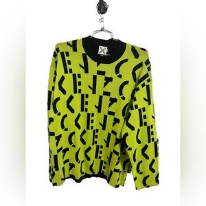 Kenzo green and black sweater